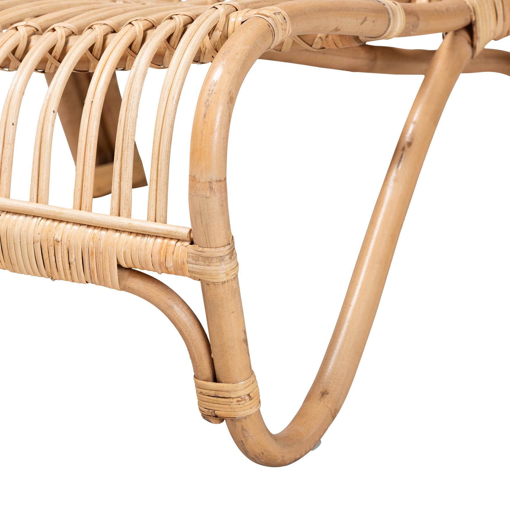 Alaya Modern Bohemian Natural Brown Rattan Accent Chair, , alternate image number 5