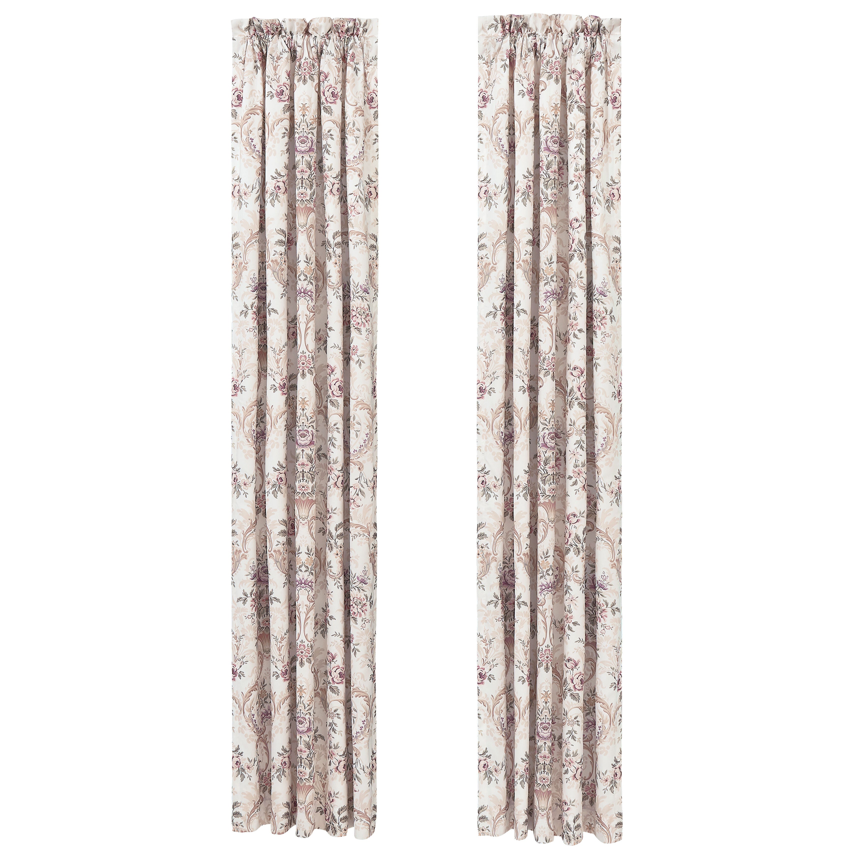 Avant Garden 84 Inch Window Panel Pair, BLUSH, alternate image number 2