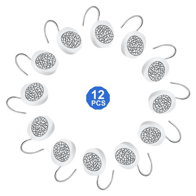 Sinatra Shower Hooks, WHITE, hi-res image number null