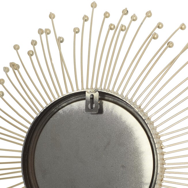 Set Of 3 Gold Metal Glam Wall Mirror, , alternate image number 2