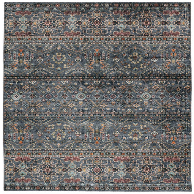 Washable Grant Teal/Ivory Rug, TEAL, hi-res image number null