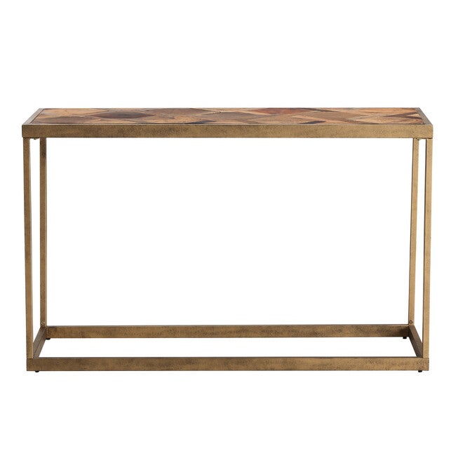 Dorville Reclaimed Wood Patchwork Console Table, , alternate image number 1