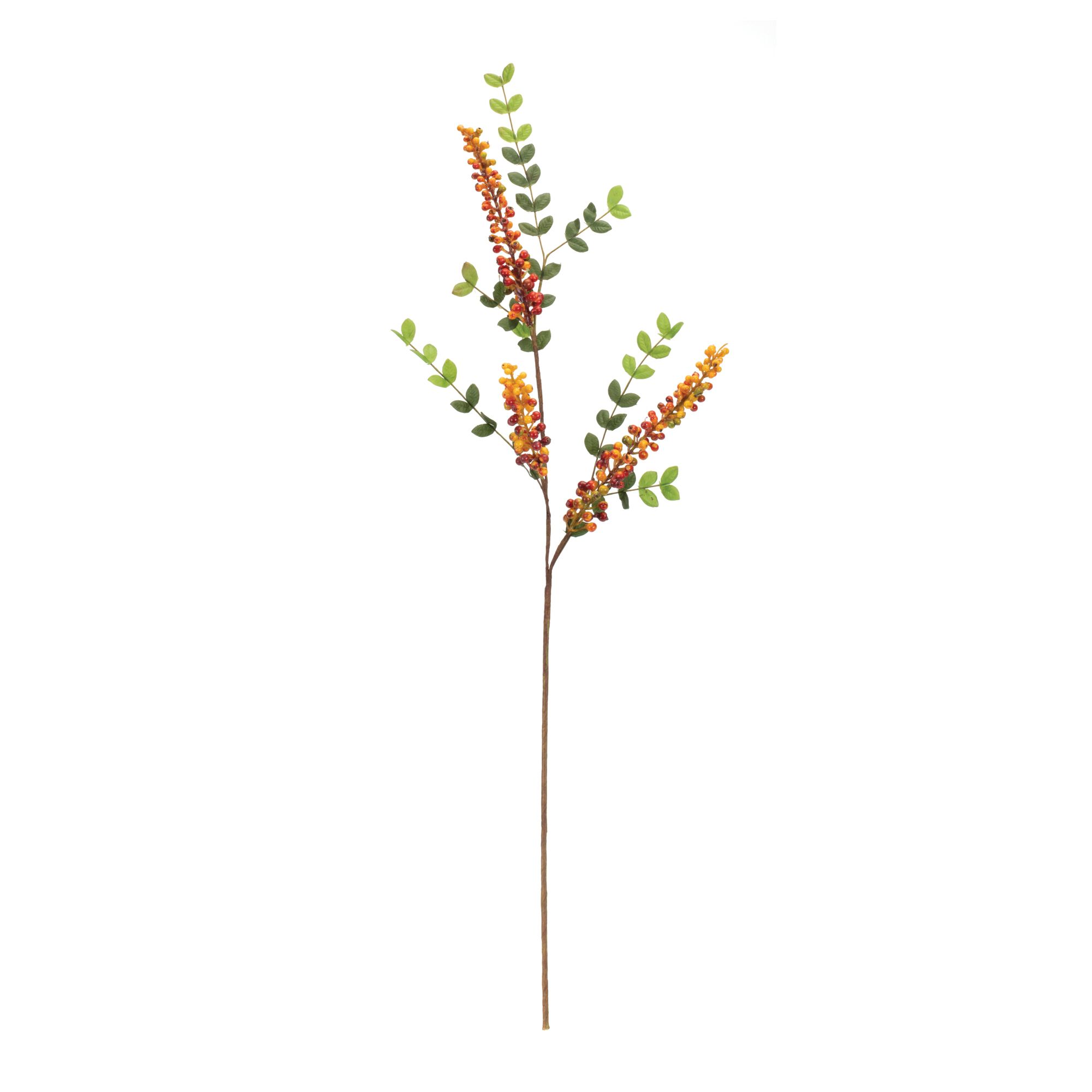Orange Berry Foliage Spray (Set of 6), RED/ORANGE/GREEN, alternate image number 1