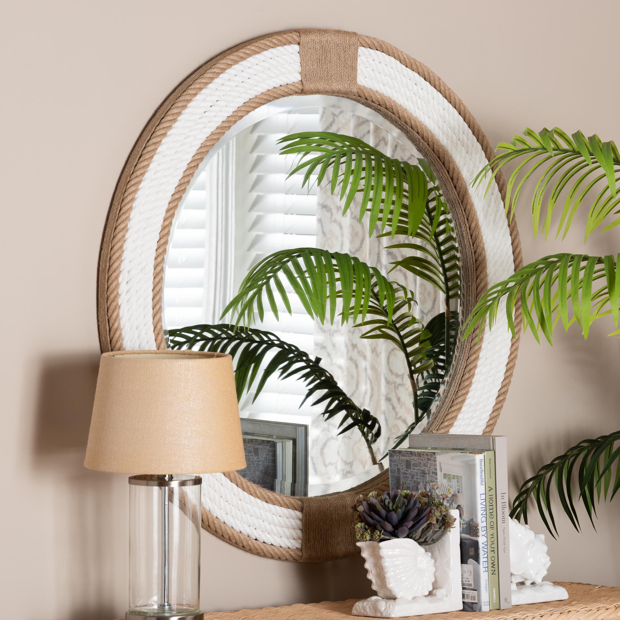 Adita Round Woven Rope Mirror | Woman Within