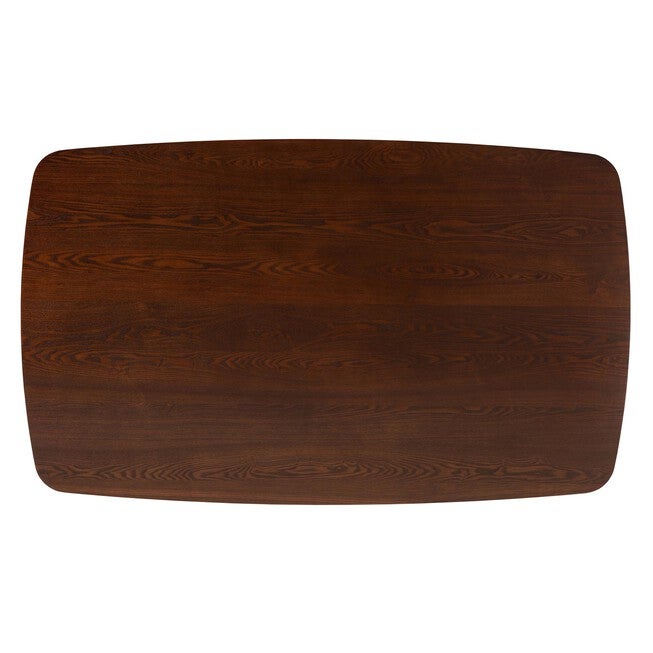 Flora Mid-Century Modern Black Finished Wood Dining Table, , alternate image number 4