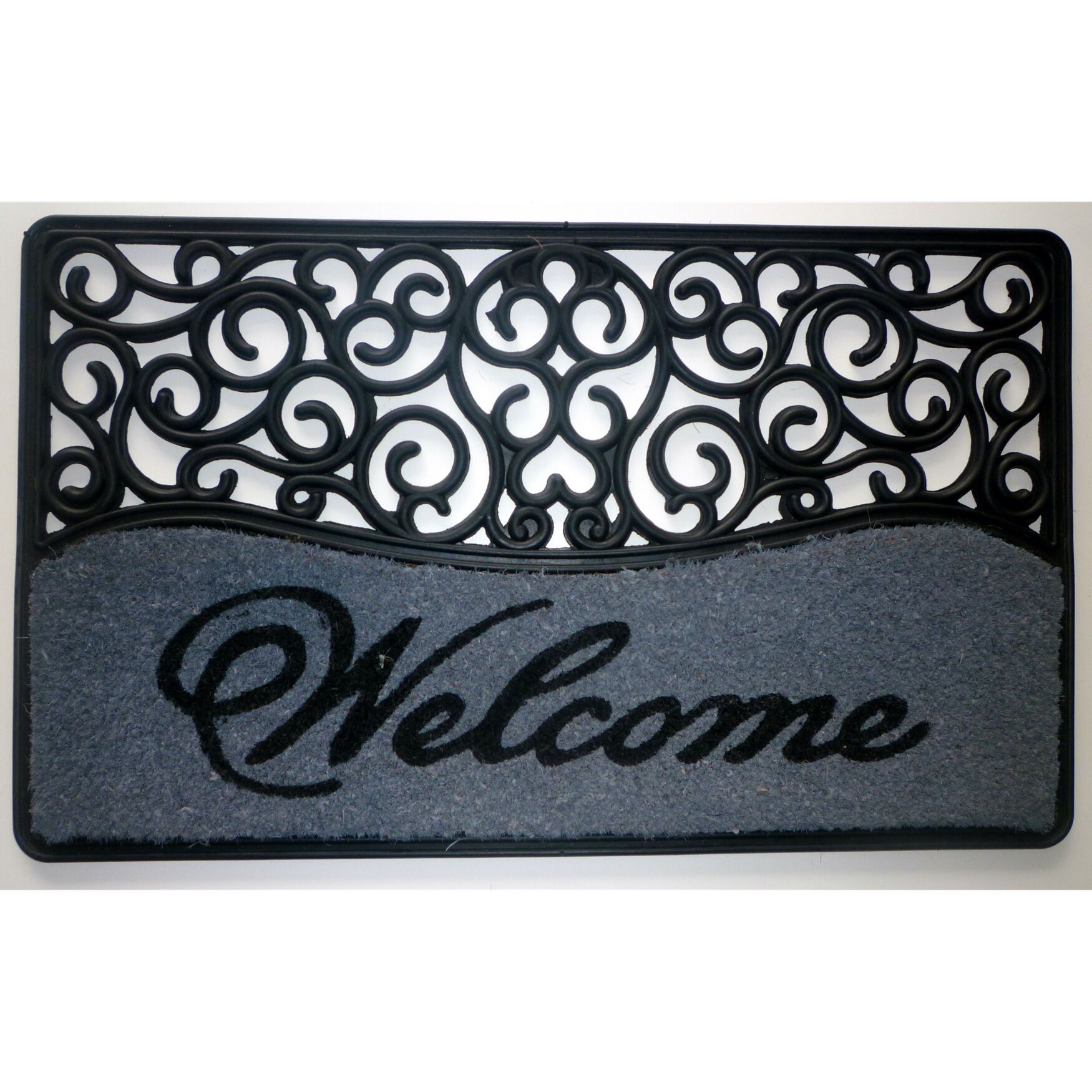 Rubcor Welcome Coir Mat With Rubber Backing Floor Coverings, MULTI, hi-res image number 0