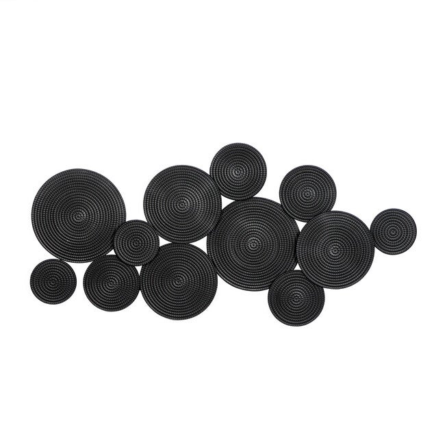 Cosmoliving By Cosmopolitan Black Metal Wall Decor, BLACK, hi-res image number null