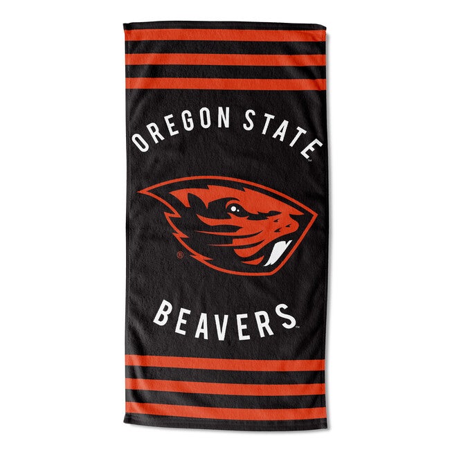 Oregon State Stripes Beach Towel, MULTI, hi-res image number null