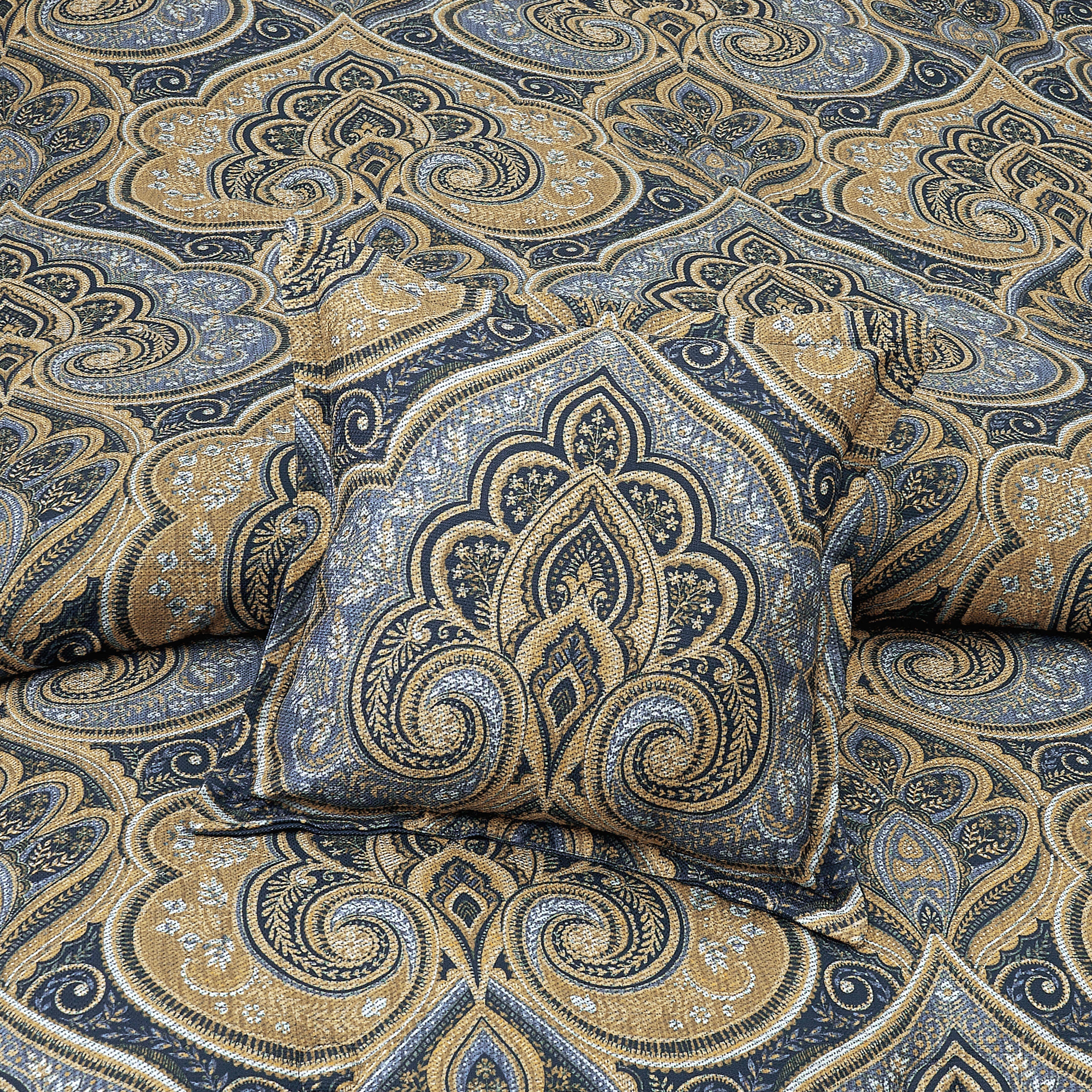 Messina Navy 18 Inch Square Decorative Throw Pillow, NAVY, alternate image number 1