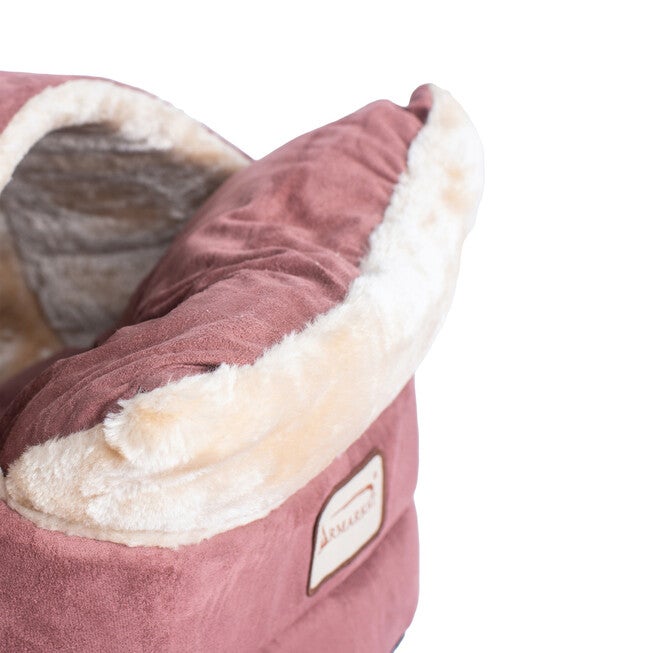 Faux Suede Pet Cat Small Dog Bed And Cave, , alternate image number null