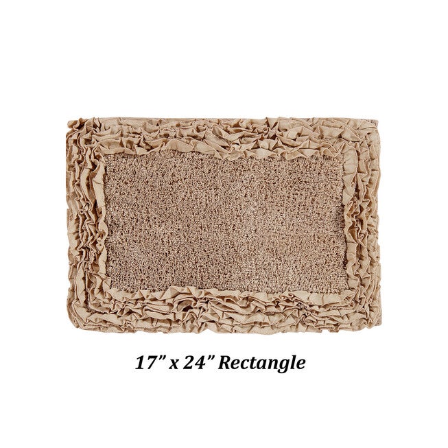 Shaggy Border Bath Rug Mat, 5 Pc Set 39283, , on-hover image number 1