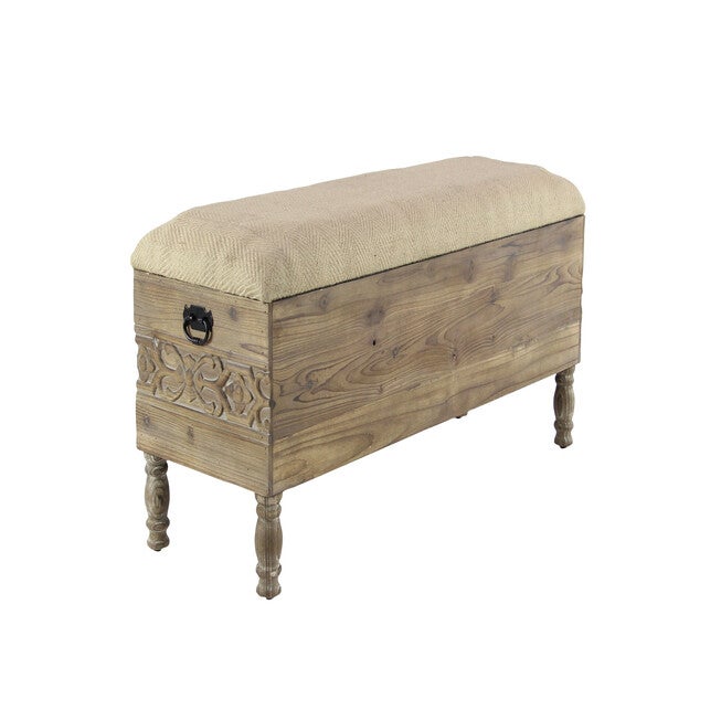 Brown Chinese Fir Farmhouse Bench, 20x47x16, , alternate image number 2