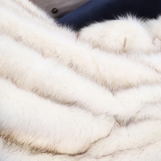 Battilo Home Luxury Fox Faux Fur Warm Elegant Cozy Throw Decorative Blanket Bed Sofa Blanket, 60 inches x 80 inches, , alternate image number null