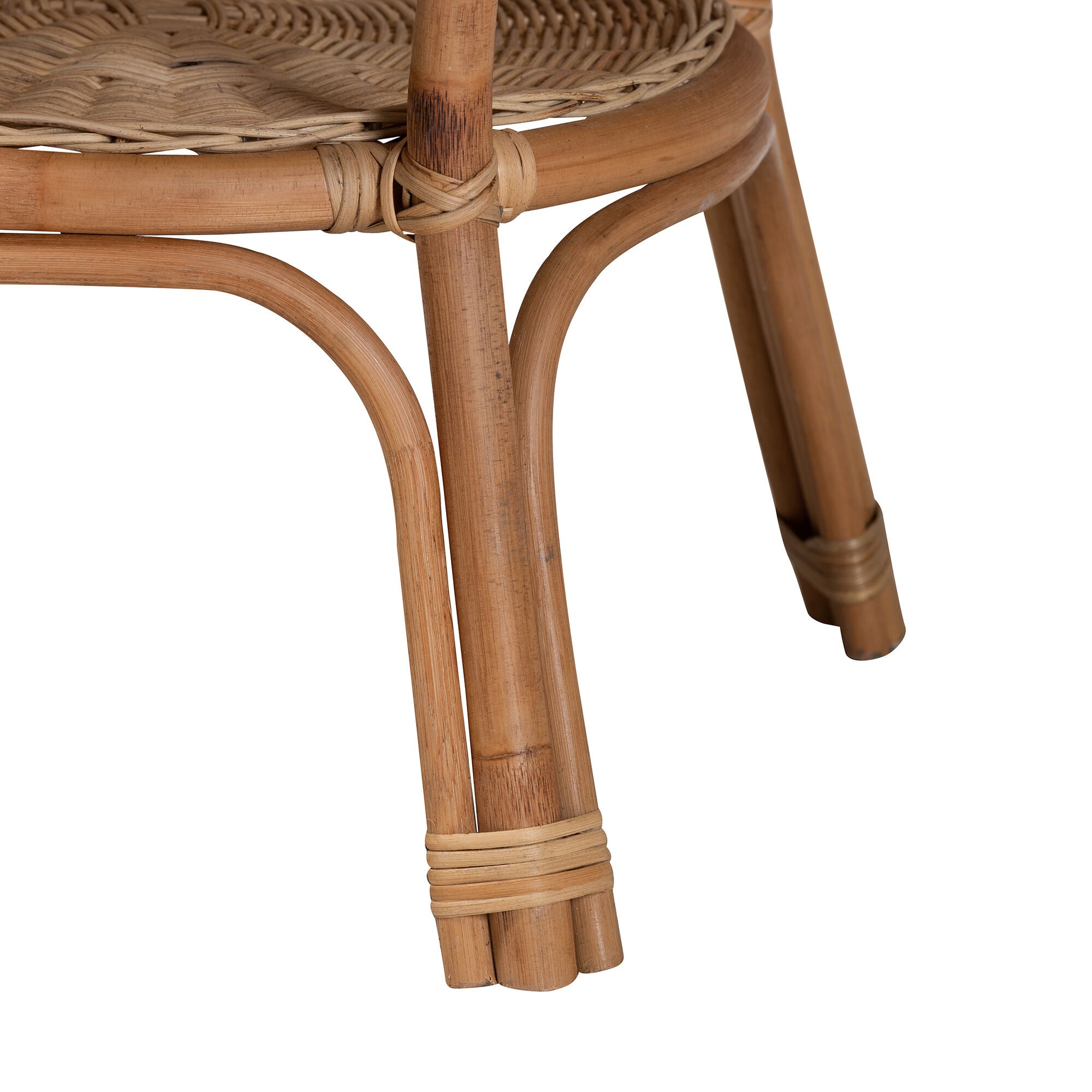 Abbey Modern Bohemian Natural Brown Antique Rattan Coffee Table, NATURAL BROWN, alternate image number 5