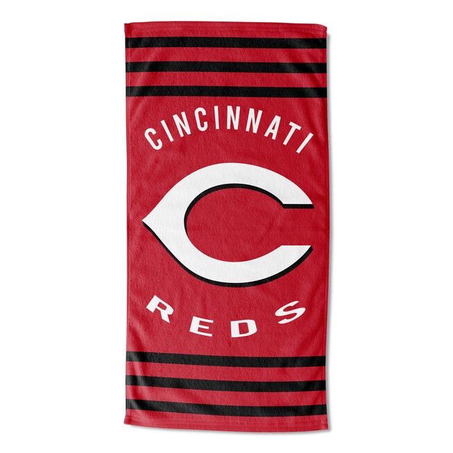 Reds Stripes Beach Towel, MULTI, hi-res image number 0
