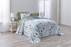 3-Pc. Microfleece Christmas Bedspread Set