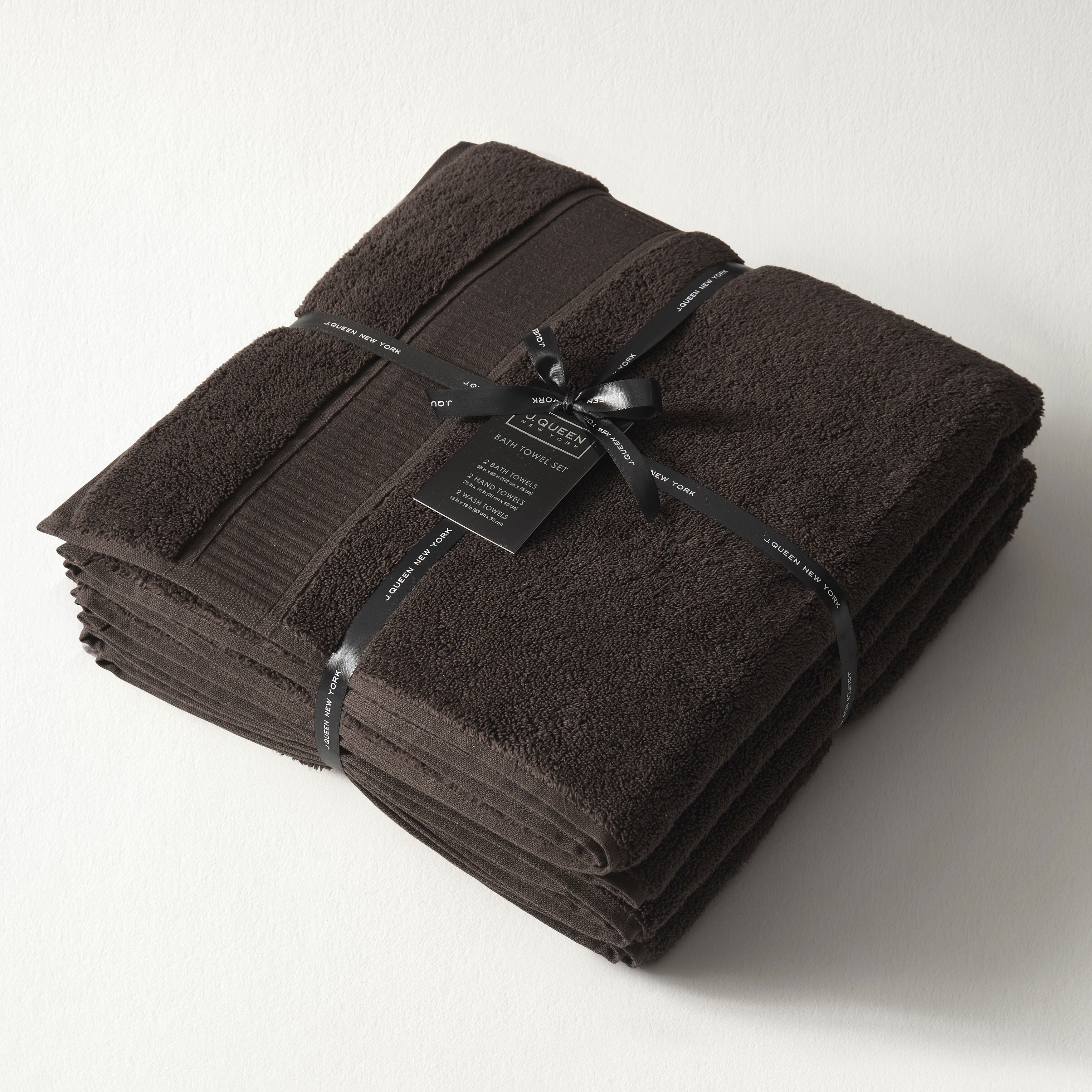 BELMORE 6PC. TOWEL SET, MOCHA, alternate image number 1