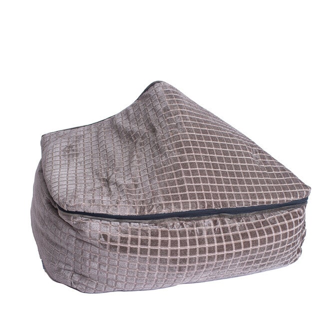 Cuddle Cave Cat Bed With Detachable & Collasible Zipper Top, Removable Cushion Mat, Bronze & Silver, , alternate image number null
