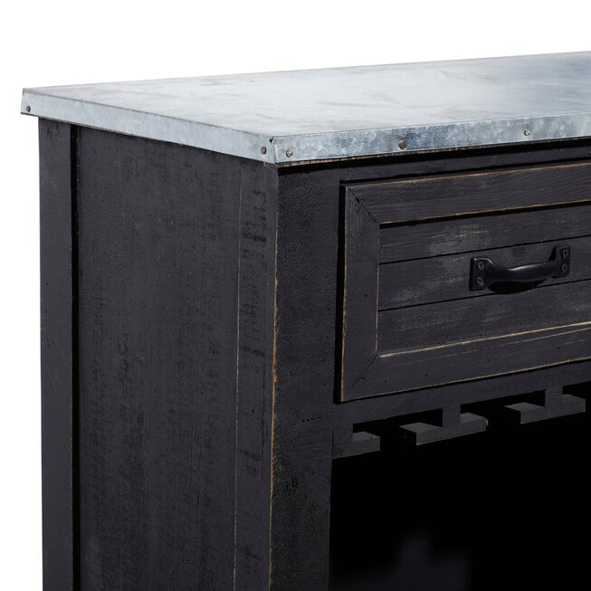Black Farmhouse Wood Wine Storage, 36 x 32, , alternate image number null