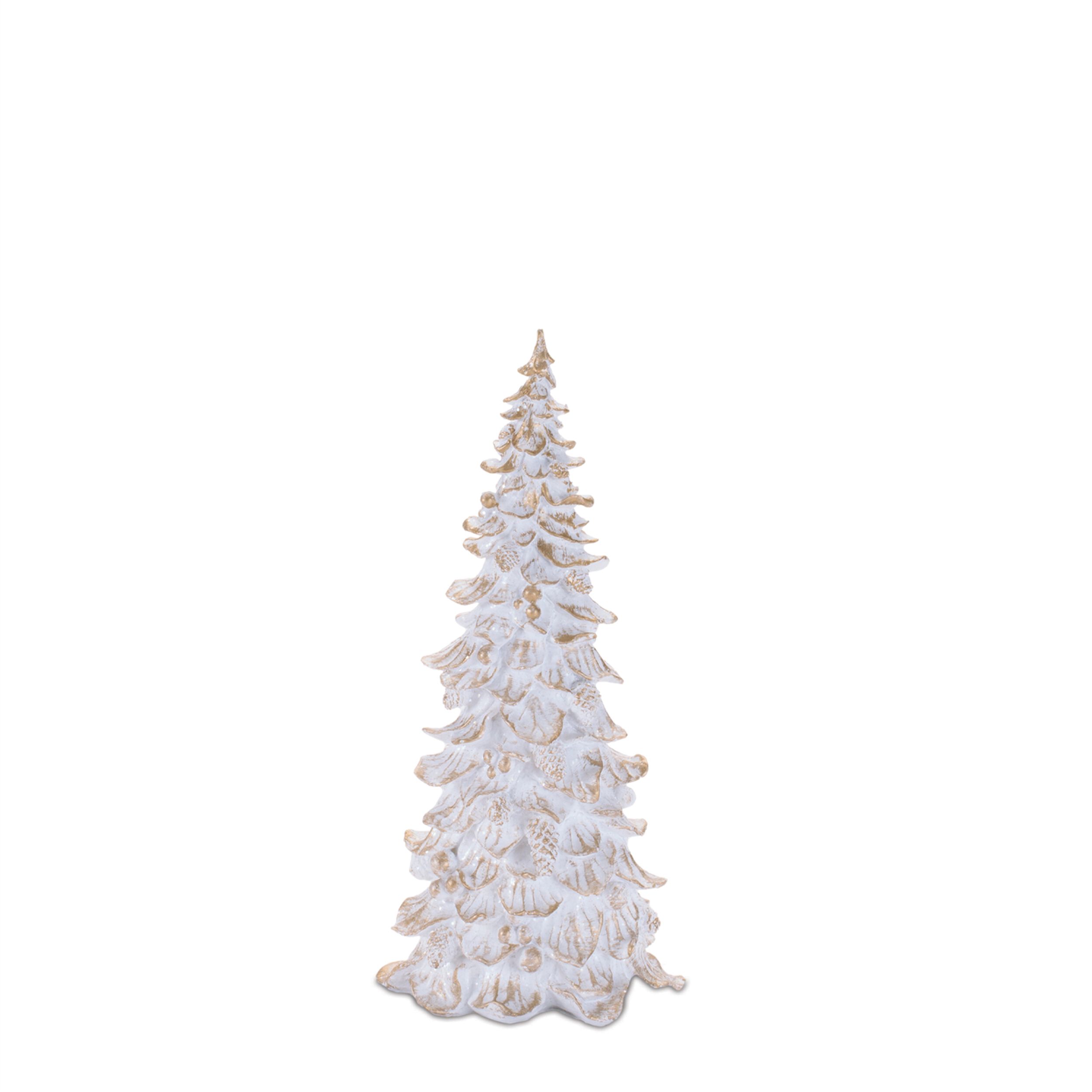 Embossed Christmas Tree (Set of 3), WHITE GOLD, alternate image number 4