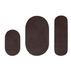 Alpine Braid Collection Reversible Indoor Area Rug, 3 Piece Set , CHOCOLATE SOLID, hi-res image number null