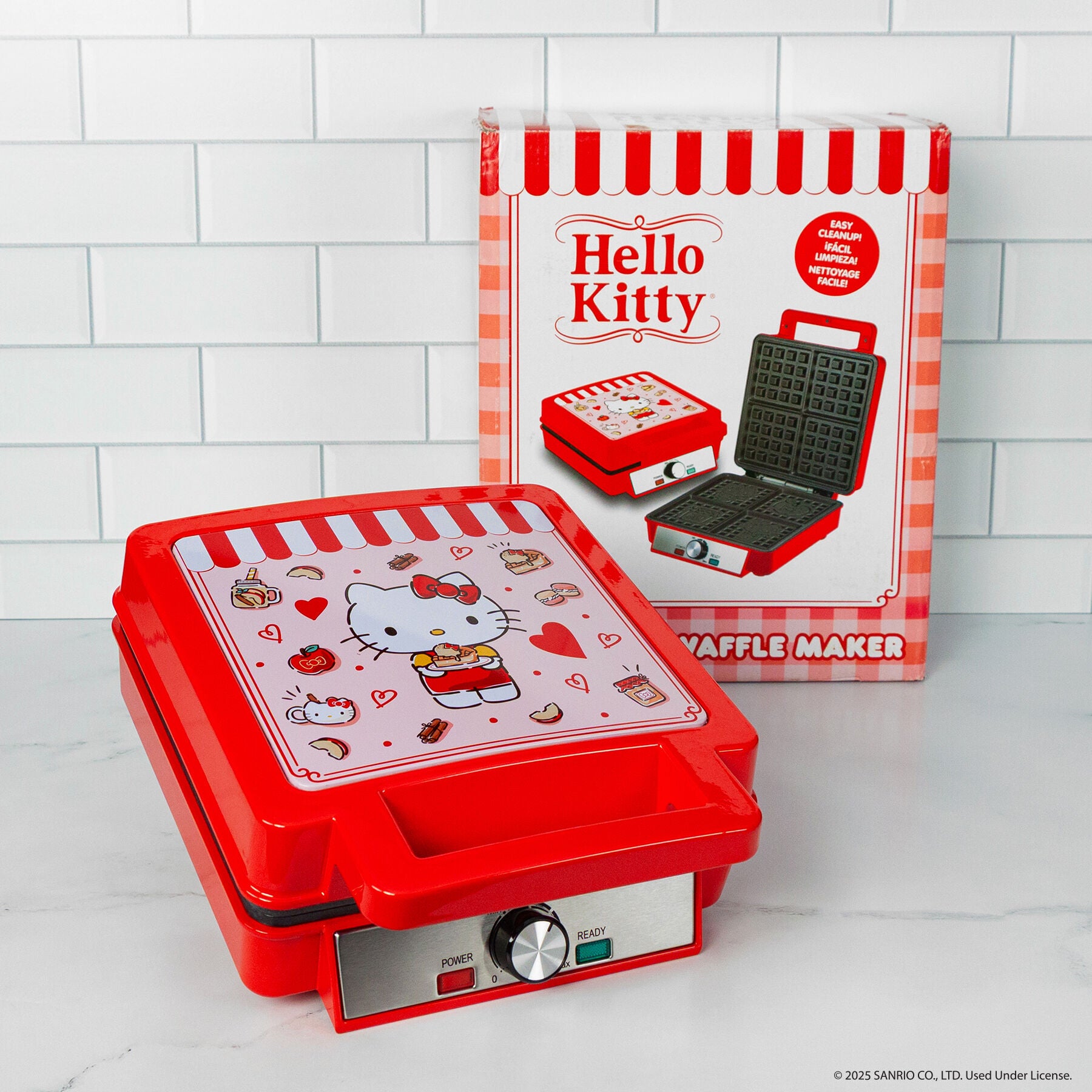 Hello Kitty Deluxe Waffler, RED, alternate image number 3