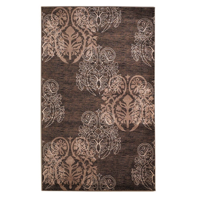 Milan Brown/Beige 5'X8' Area Rug, BROWN BEIGE, hi-res image number 0