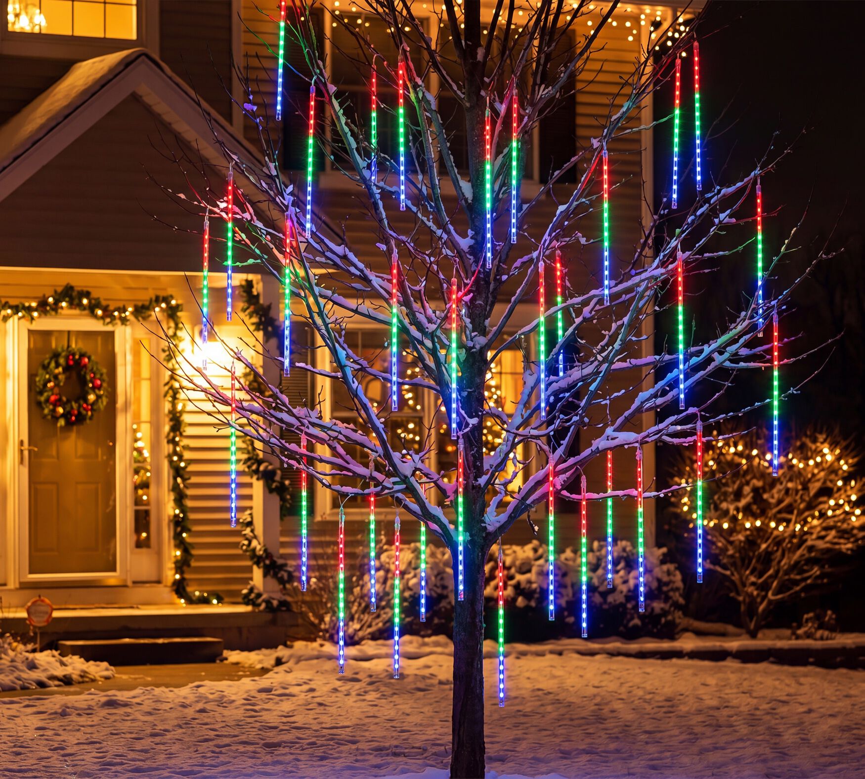 LED Meteor Showers Light, Set of 8