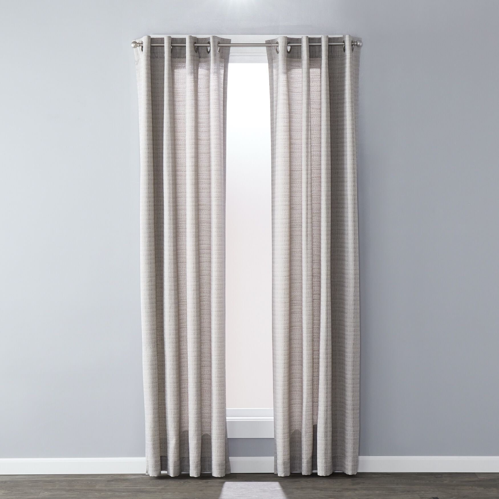 Sunsafe Maeve Window Panel Curtains, GRAY, hi-res image number 0