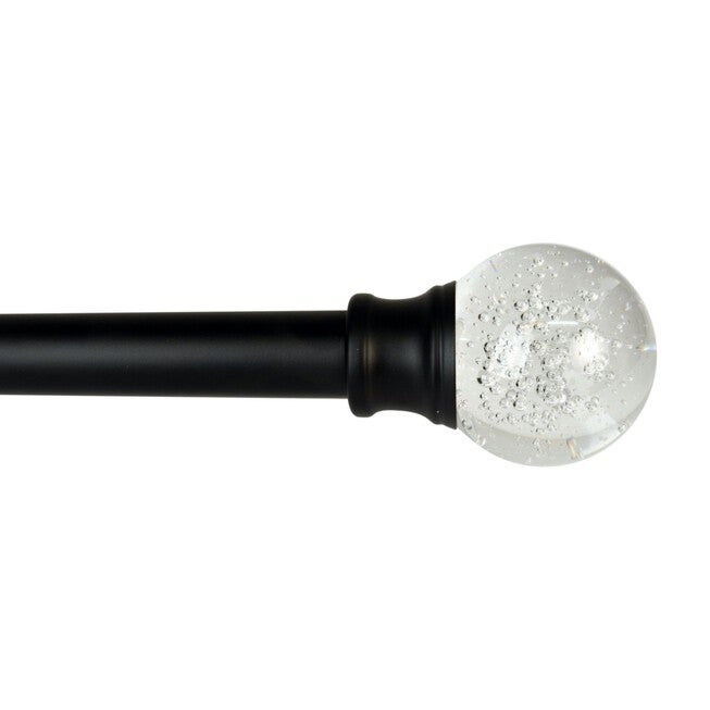 Lexington Flare Duet Window Curtain Rod Set Window, BLACK, hi-res image number 0