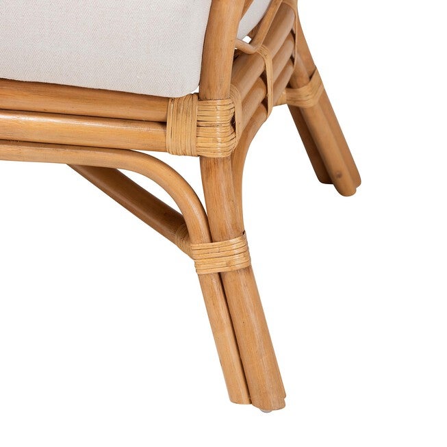 Emmeline Bohemian Honey Rattan Accent Chair, , alternate image number 5