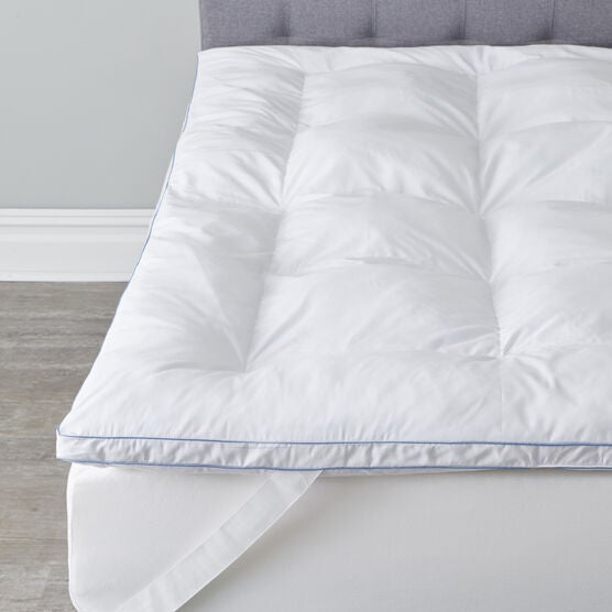 4" Memory Loft Deluxe Gel Mattress Topper, WHITE, hi-res image number null
