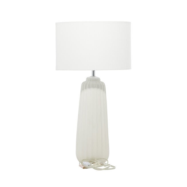 White Stone Traditional Table Lamp, , on-hover image number null