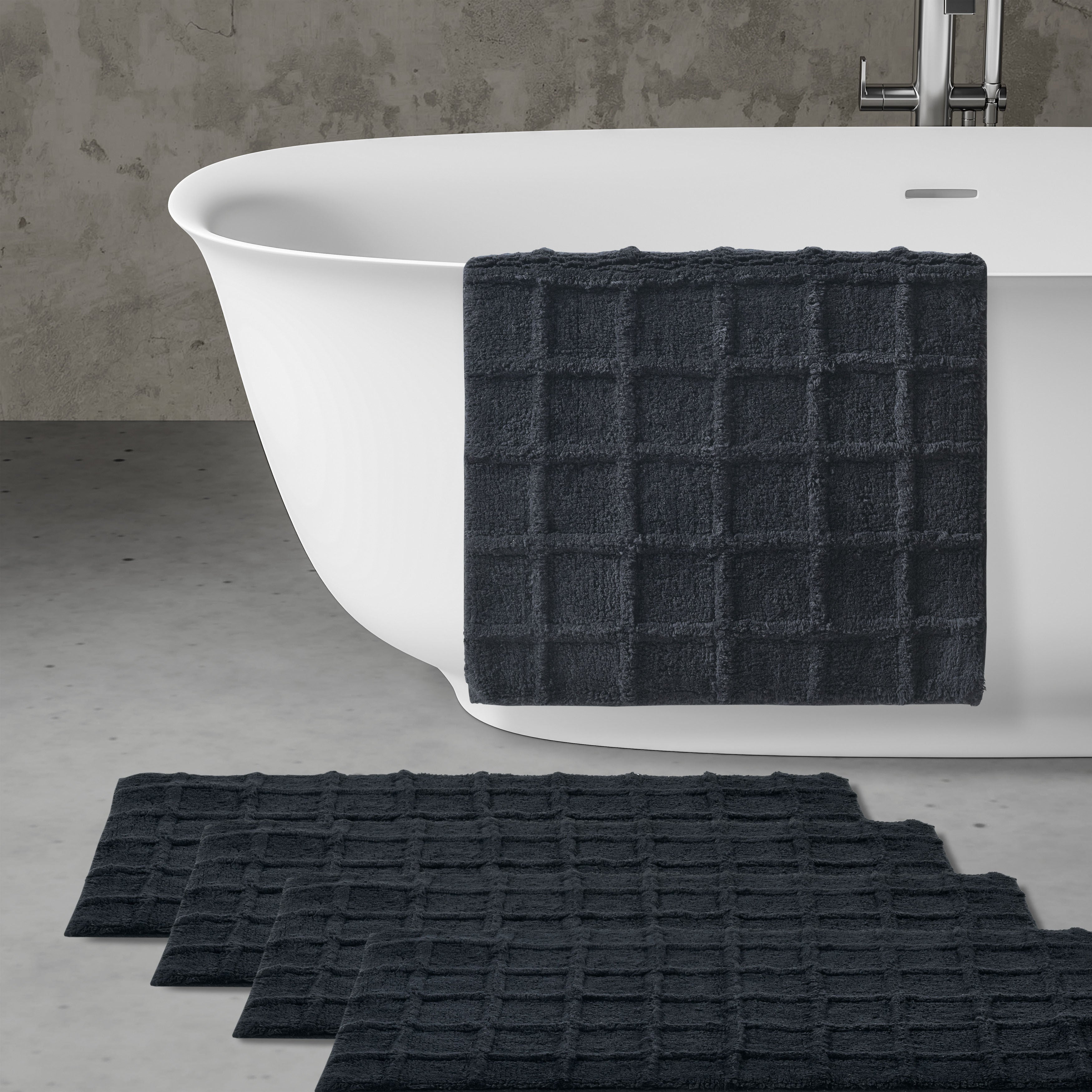 CAMERON BATH RUG, AQUA, alternate image number 2
