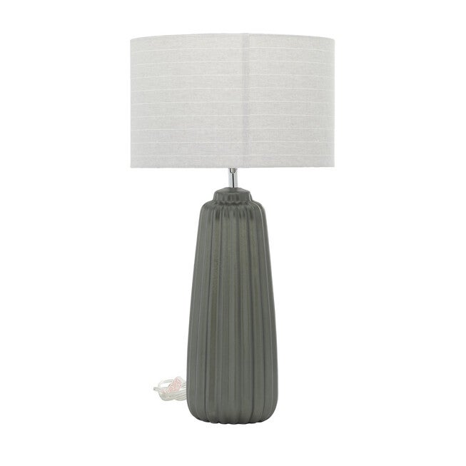 Grey Ceramic Traditional Table Lamp, GREY, hi-res image number null