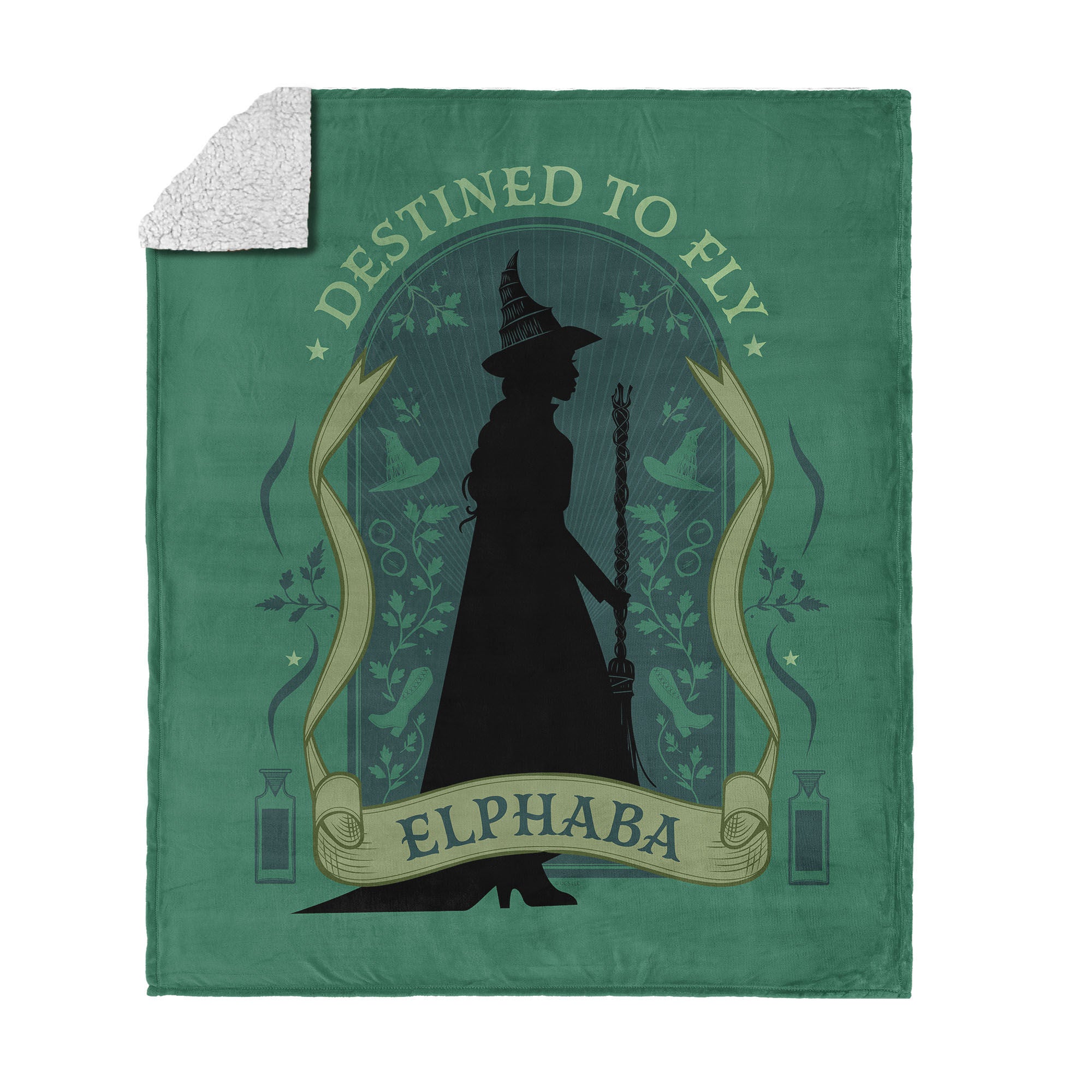 Wicked Silk Touch Sherpa Throw Blanket 50x60 inches, DESTINED, hi-res image number 0