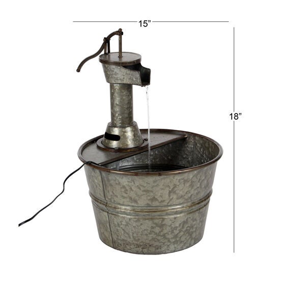 Grey Iron Farmhouse Fountain, , alternate image number null