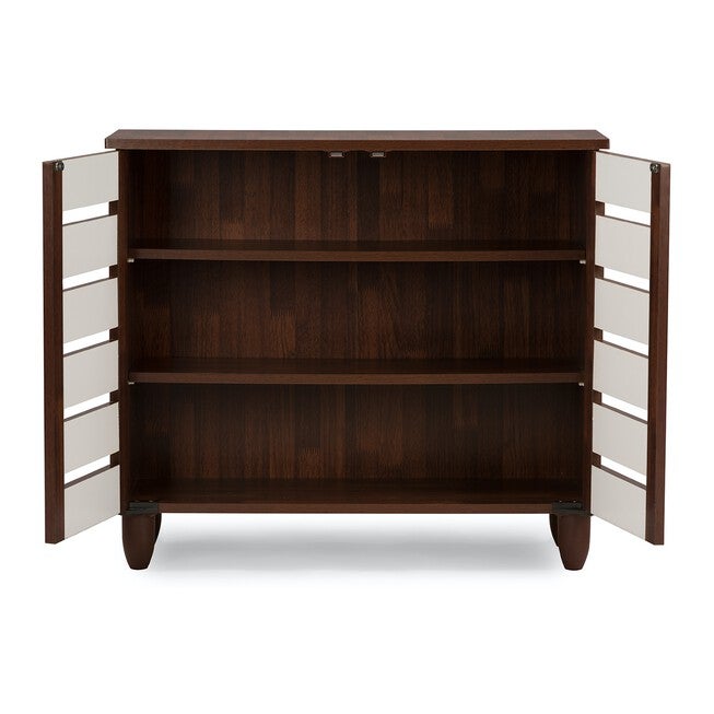 Gisela 2-Tone Shoe Cabinet With 2 Doors Furniture, , on-hover image number null