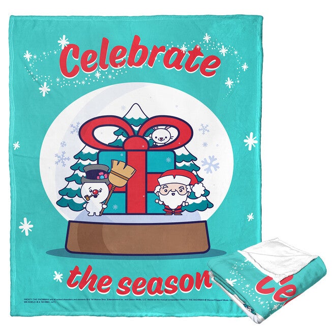 Frosty The Snowman Tis The Season Silk Touch Throw Blanket, O, hi-res image number null
