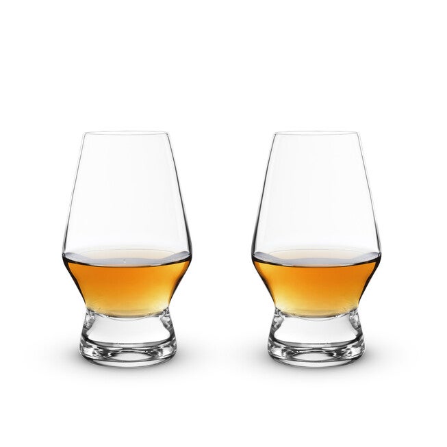 Footed Crystal Scotch Glasses, CLEAR, hi-res image number null