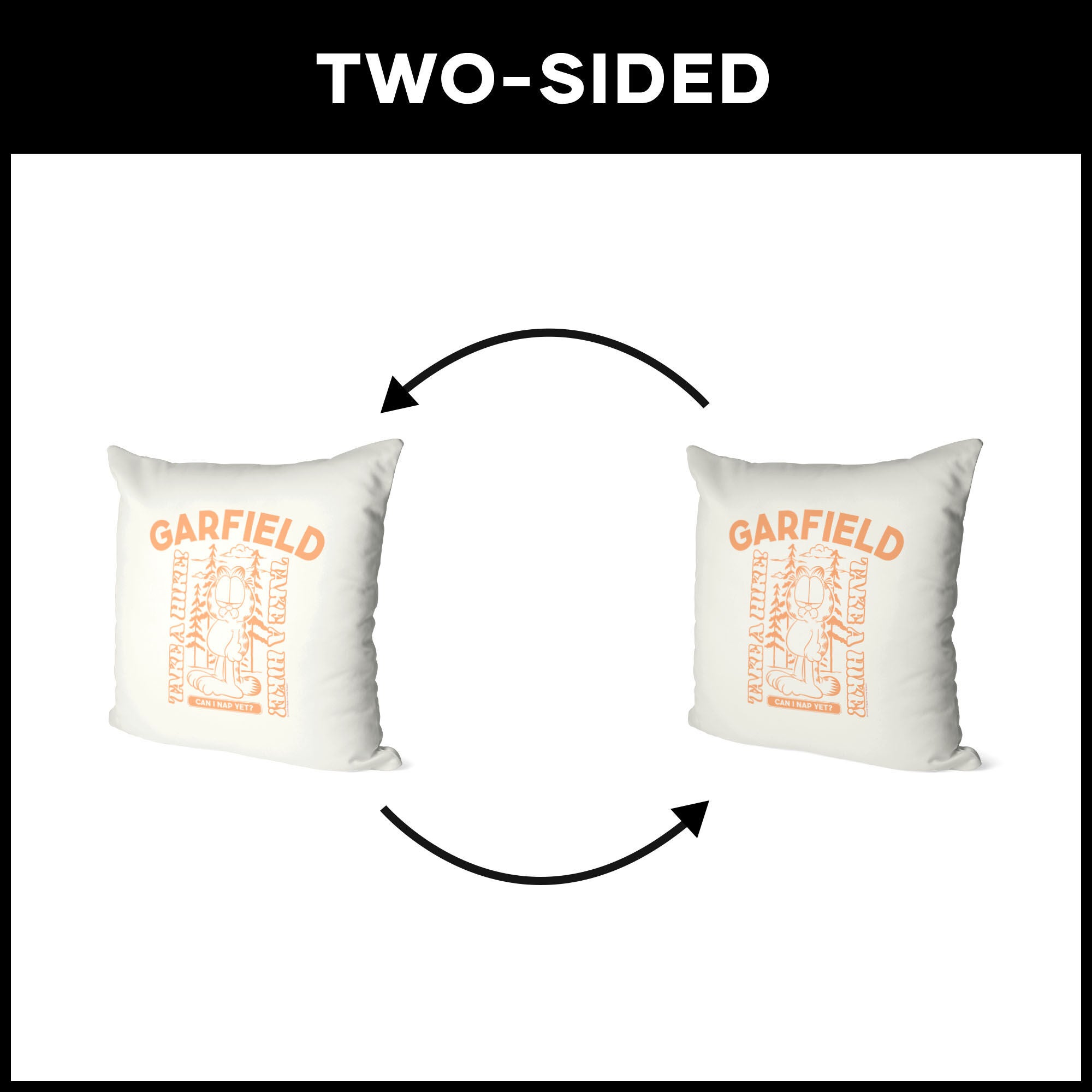 Nickelodeon Garfield Can I Nap Yet Throw Pillow 18X18 Inches, GARFIELD, alternate image number 5