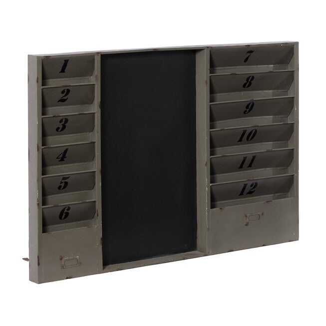 Grey Industrial Memo Board Metal Wall Décor, , alternate image number null