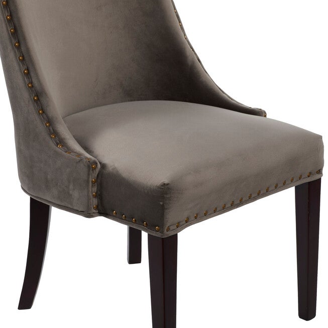 Brown Fabric And Wood Traditional Dining Chair, , alternate image number 4