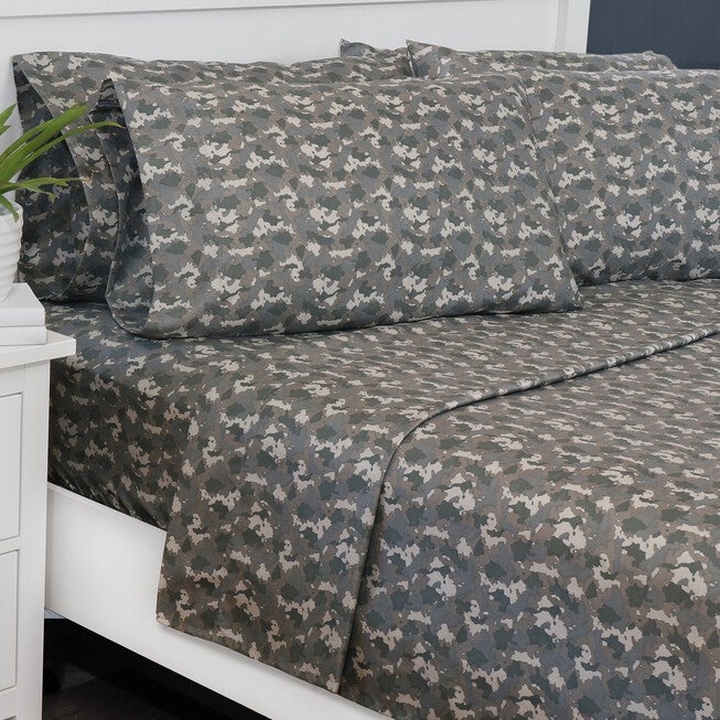 Ecko Camo Microfiber Sheet Set Sheet Set, , on-hover image number 1