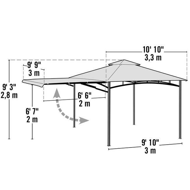 Redwood Gazebo 11 x 11 ft. Bronze, , alternate image number null