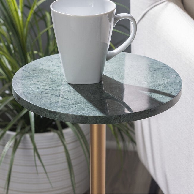 Ayleen Green Marble Gold Drink Table Accent Tables (Including End Tables), , alternate image number 4