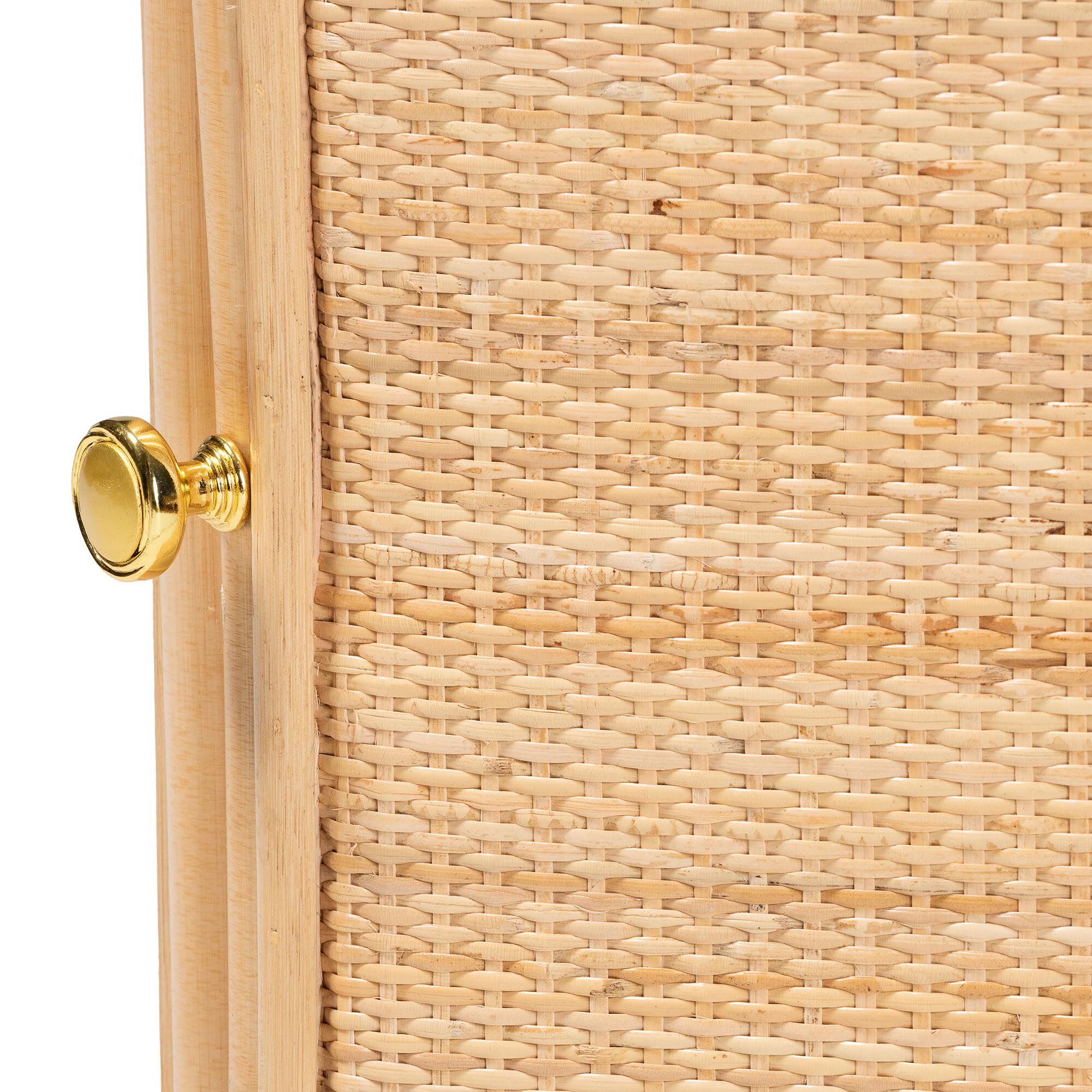 Kiara Bohemian Natural Rattan Nightstand, NATURAL, alternate image number 6