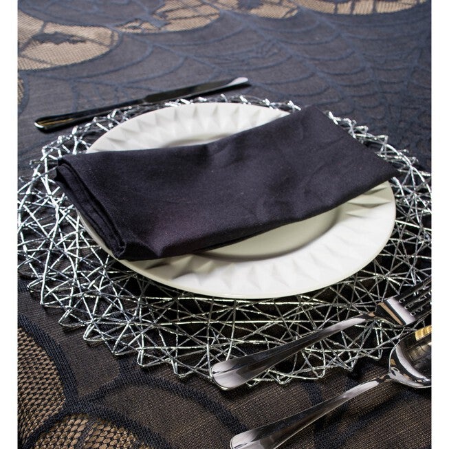 Black Napkin, Set of 6, , alternate image number 3