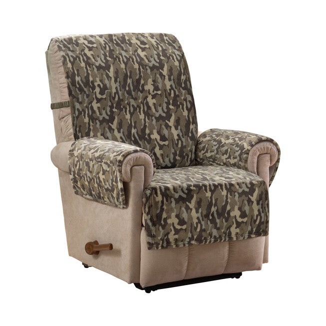 Camo Plush Recliner Furniture Cover, , on-hover image number null