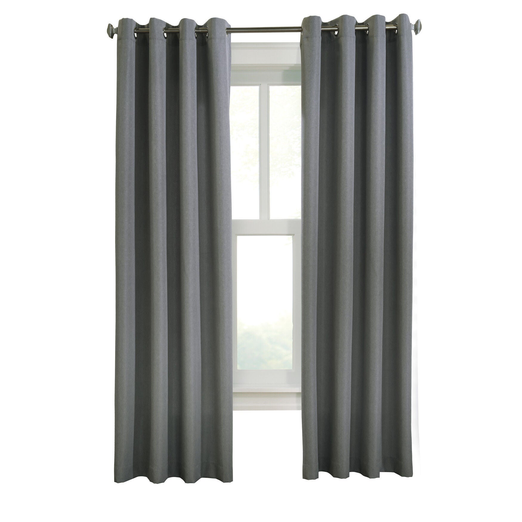 Margaret Light Filtering Grommet Curtain Panel, , on-hover image number 1